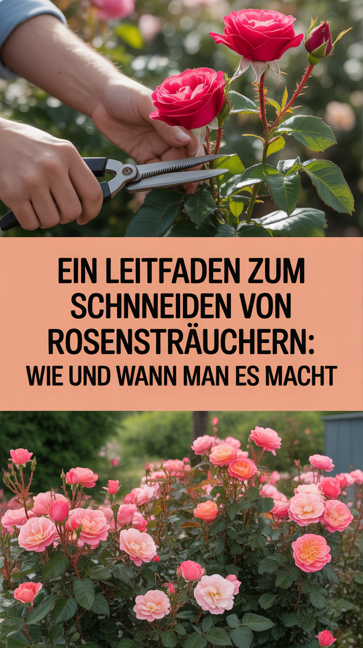 Ein Leitfaden zum Schneiden von Rosensträuchern: Wie und wann man es macht
