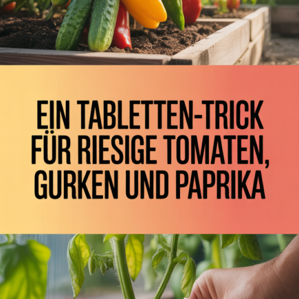 Ein Tabletten-Trick für riesige Tomaten, Gurken und Paprika