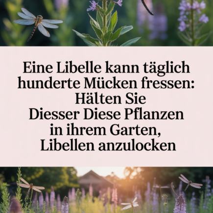 Eine Libelle kann täglich Hunderte Mücken fressen: Halten Sie diese Pflanzen in Ihrem Garten, um Libellen anzulocken