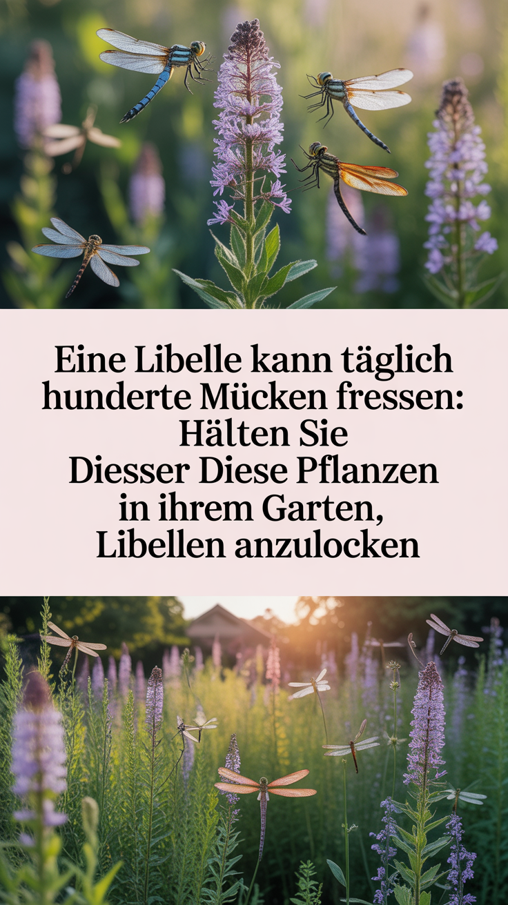 Eine Libelle kann täglich Hunderte Mücken fressen: Halten Sie diese Pflanzen in Ihrem Garten, um Libellen anzulocken