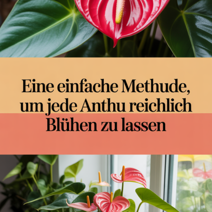 Eine einfache Methode, um jede Anthurie reichlich blühen zu lassen