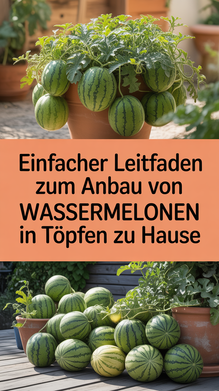 Einfacher Leitfaden zum Anbau von Wassermelonen in Töpfen zu Hause