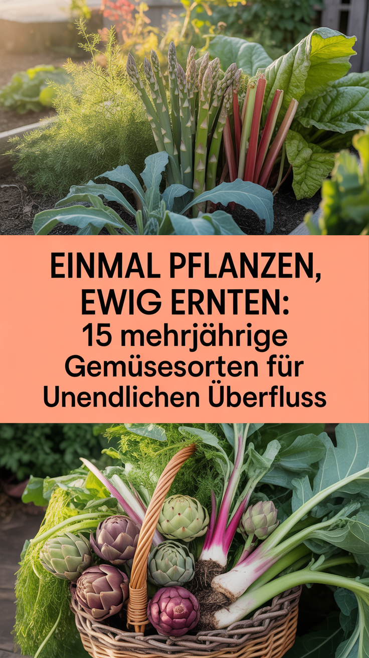 Einmal pflanzen, ewig ernten: 15 mehrjährige Gemüsesorten für unendlichen Überfluss
