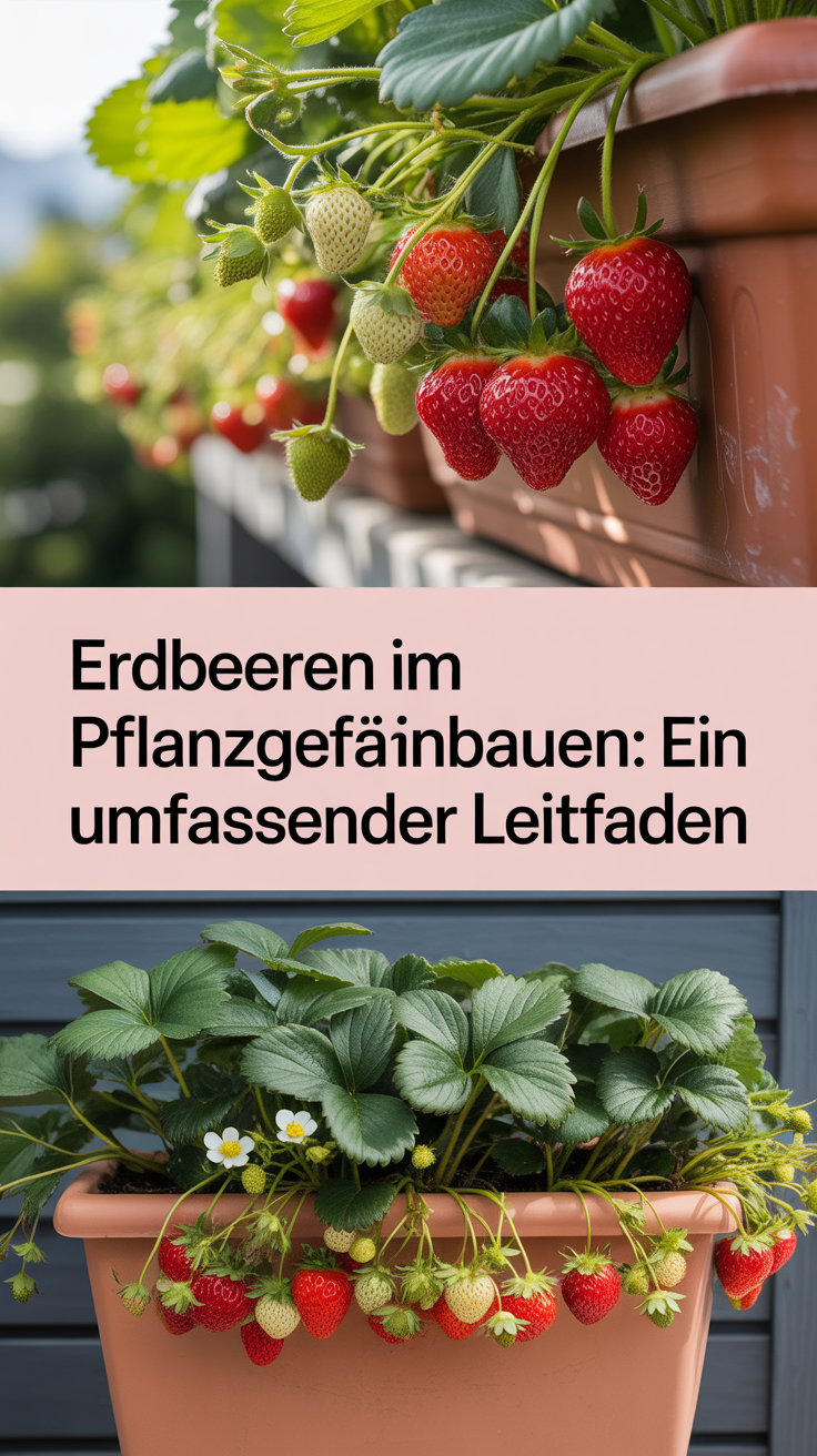 Erdbeeren im Pflanzgefäß anbauen: Ein umfassender Leitfaden