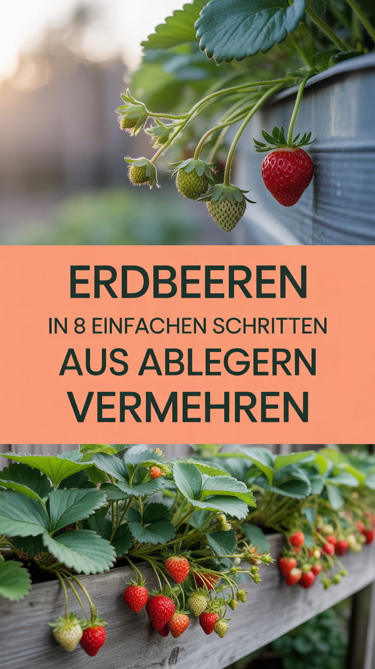 Erdbeeren in 8 einfachen Schritten aus Ablegern vermehren