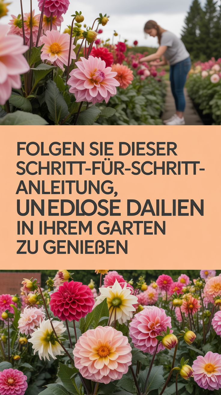 Folgen Sie dieser Schritt-für-Schritt-Anleitung, um endlose Dahlien in Ihrem Garten zu genießen