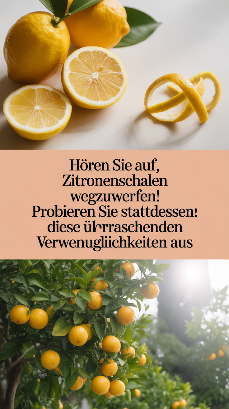 Hören Sie auf, Zitronenschalen wegzuwerfen! Probieren Sie stattdessen diese überraschenden Verwendungsmöglichkeiten aus