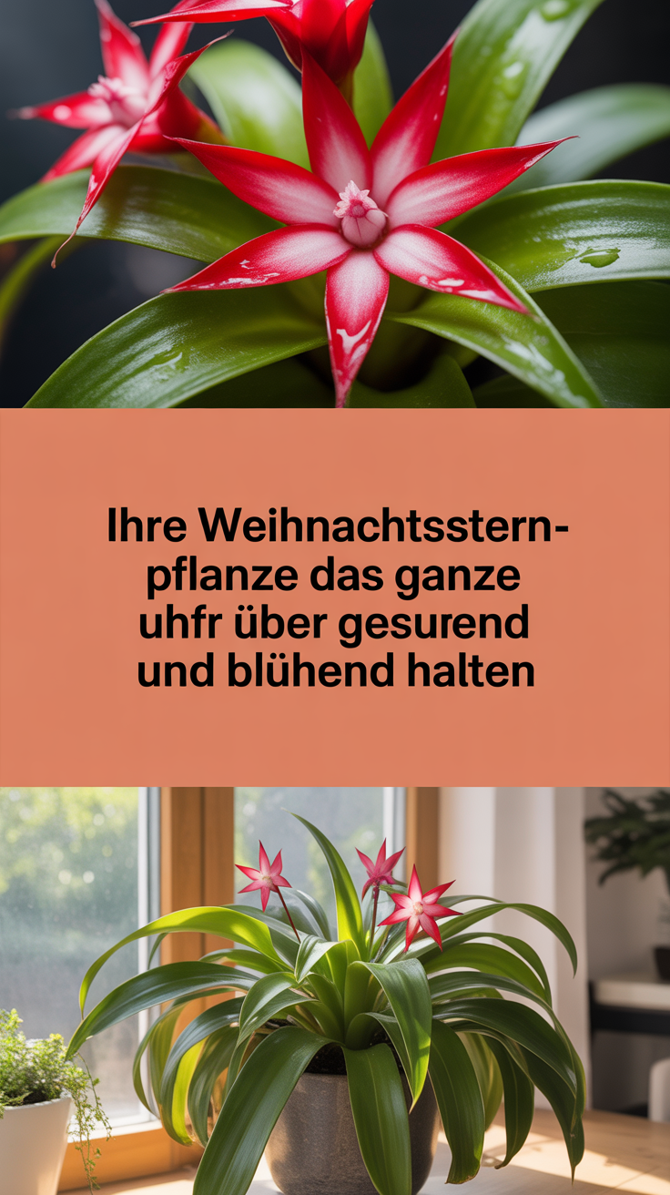 Ihre Weihnachtsstern-Pflanze das ganze Jahr über gesund und blühend halten