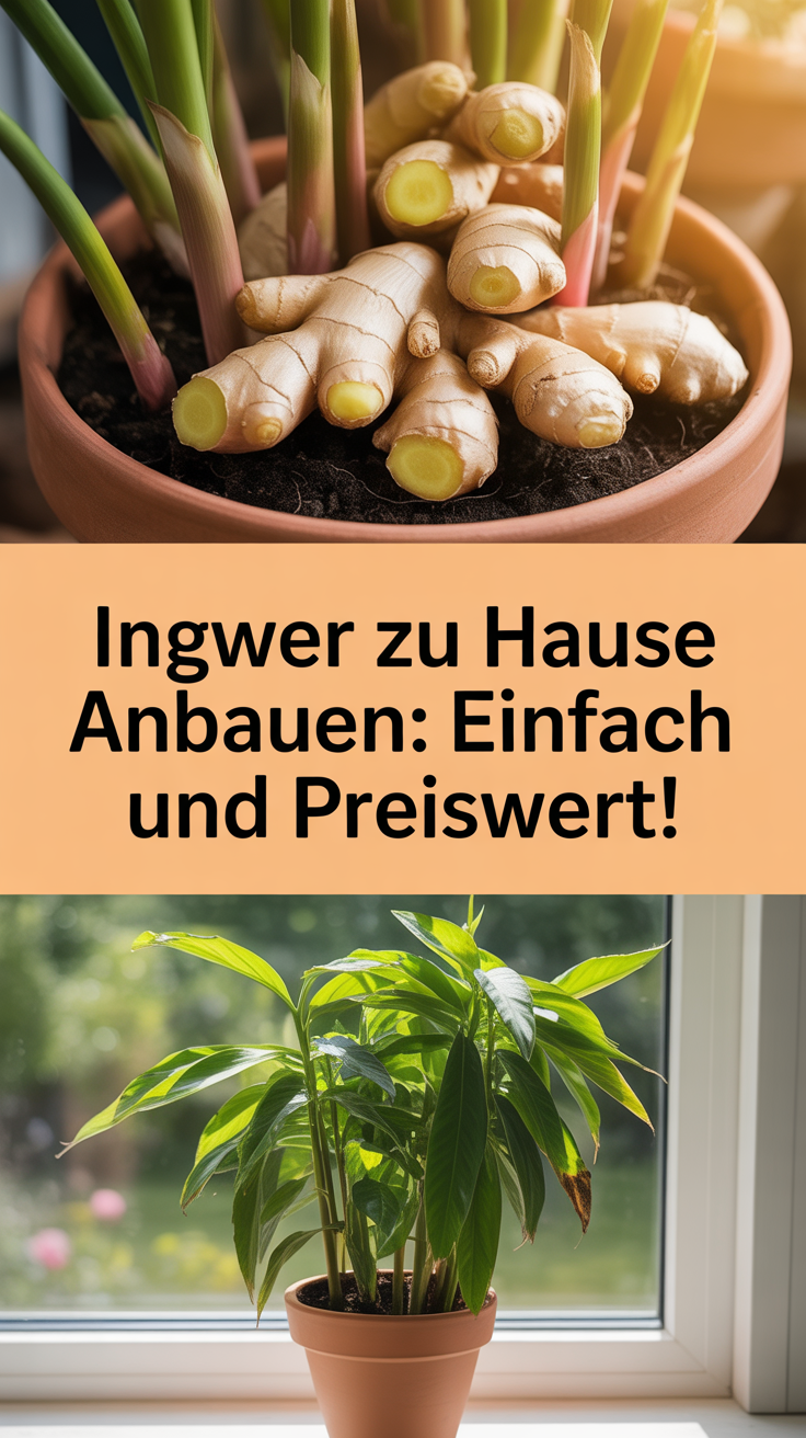 Ingwer zu Hause anbauen: Einfach und preiswert!