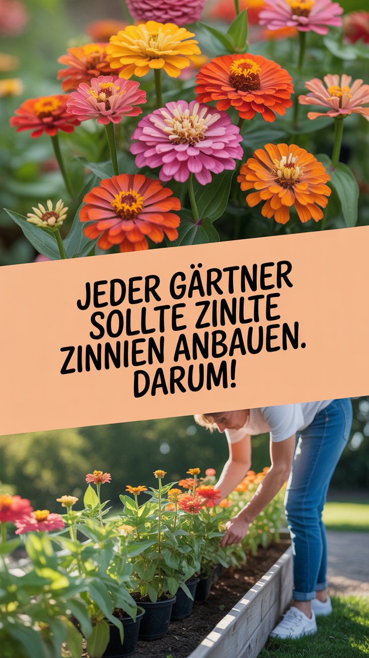 Jeder Gärtner sollte Zinnien anbauen. Darum!