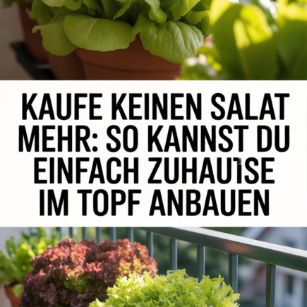 Kaufe keinen Salat mehr: So kannst du ihn einfach zuhause im Topf anbauen