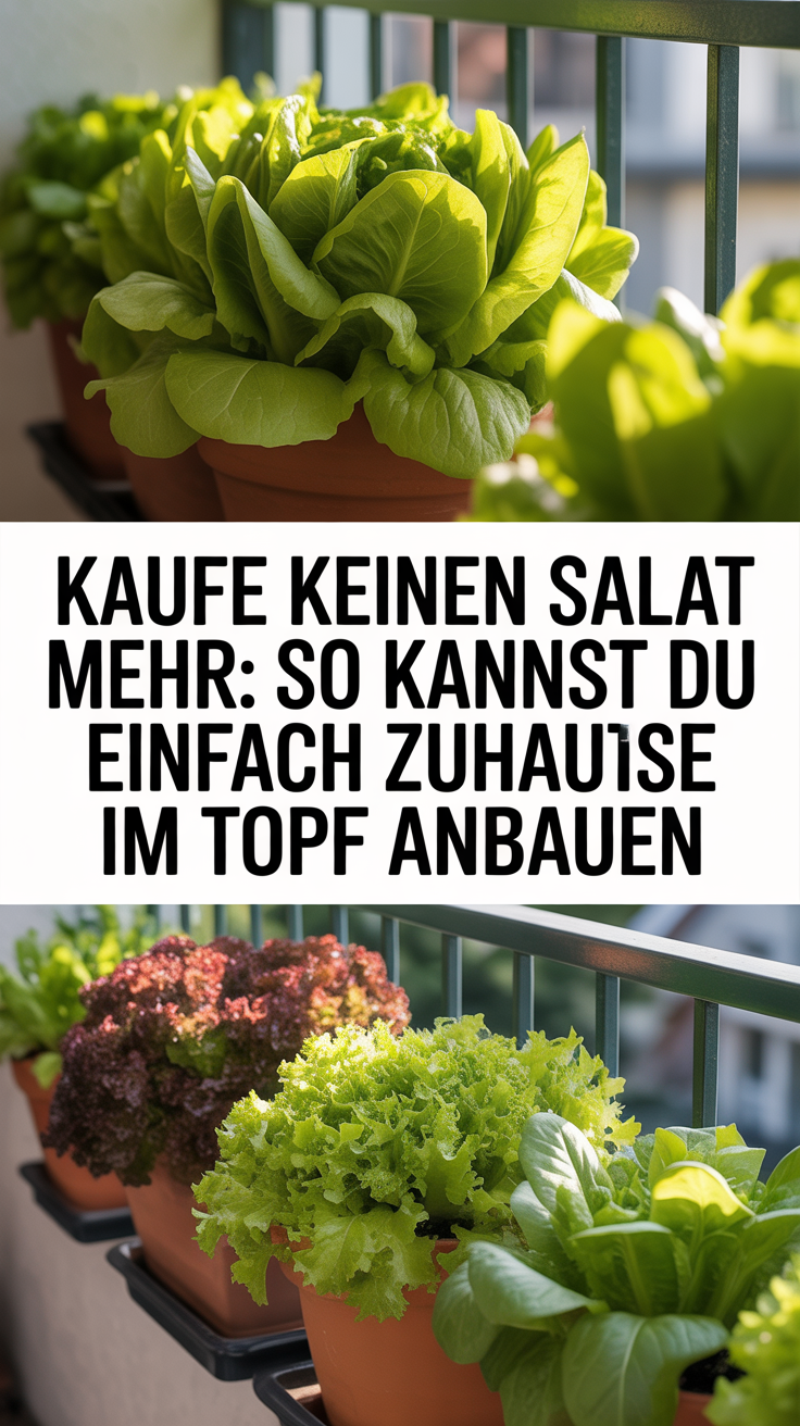 Kaufe keinen Salat mehr: So kannst du ihn einfach zuhause im Topf anbauen