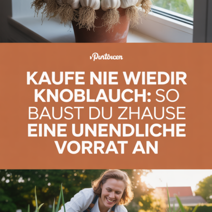 Kaufe nie wieder Knoblauch: So baust du zu Hause eine unendliche Vorrat an