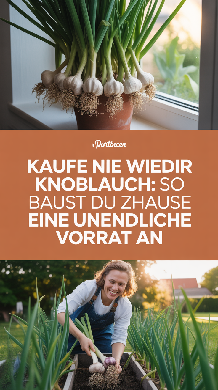 Kaufe nie wieder Knoblauch: So baust du zu Hause eine unendliche Vorrat an