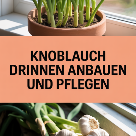 Knoblauch drinnen anbauen und pflegen