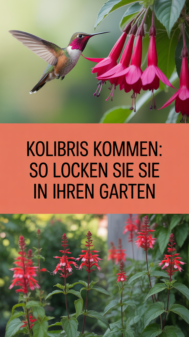 Kolibris kommen: So locken Sie sie in Ihren Garten