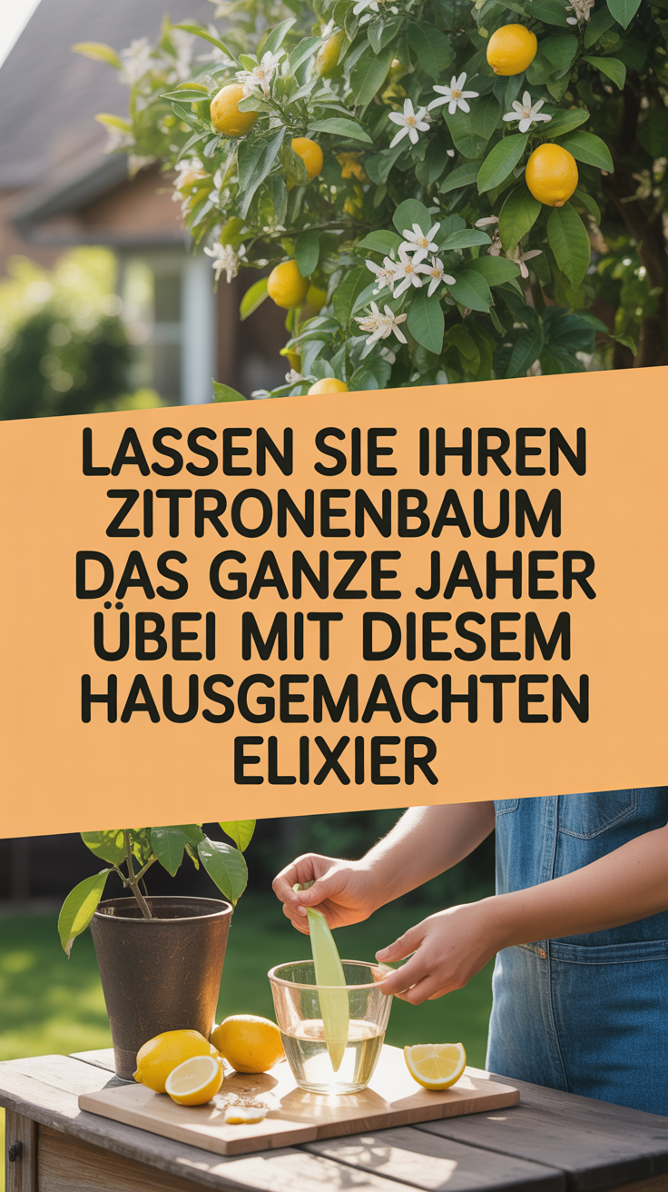 Lassen Sie Ihren Zitronenbaum das ganze Jahr über blühen mit diesem hausgemachten Elixier