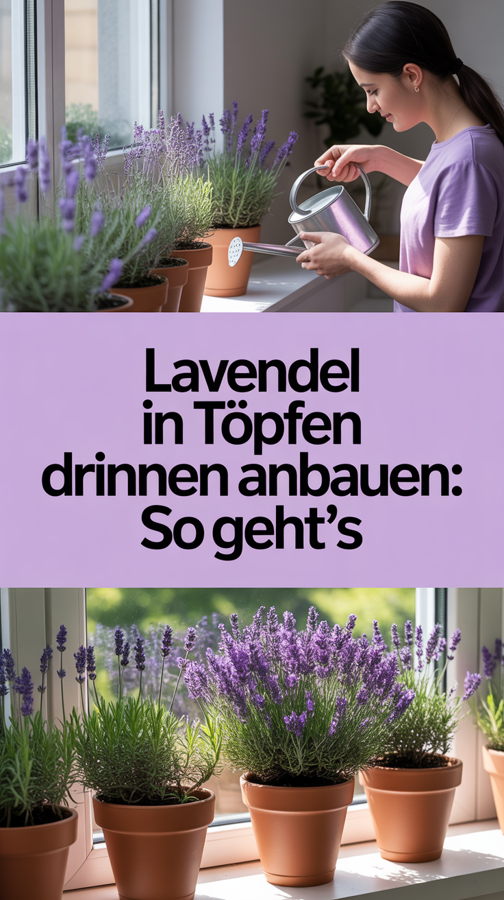 Lavendel in Töpfen drinnen anbauen: So geht’s