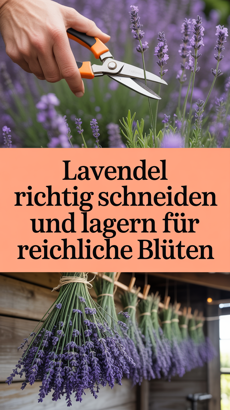 Lavendel richtig schneiden und lagern für reichliche Blüten