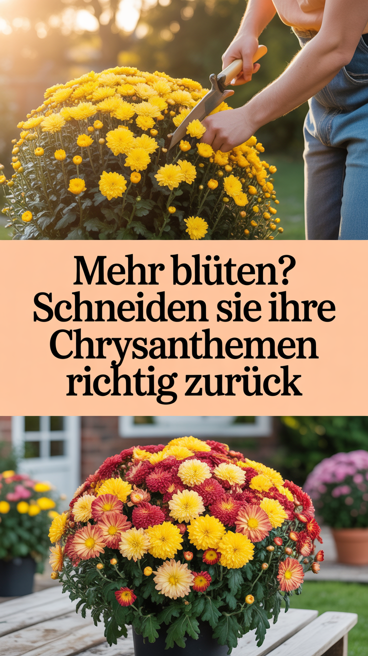 Mehr Blüten? Schneiden Sie Ihre Chrysanthemen richtig zurück