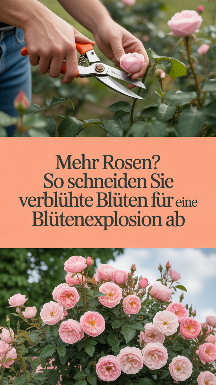 Mehr Rosen? So schneiden Sie verblühte Blüten für eine Blütenexplosion ab