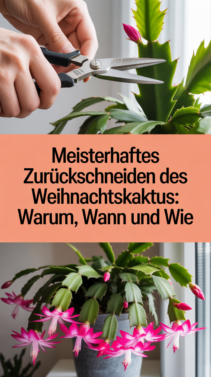Meisterhaftes Zurückschneiden des Weihnachtskaktus: Warum, Wann und Wie