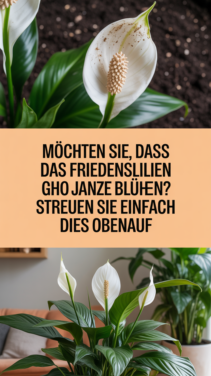 Möchten Sie, dass Friedenslilien das ganze Jahr blühen? Streuen Sie einfach dies obenauf