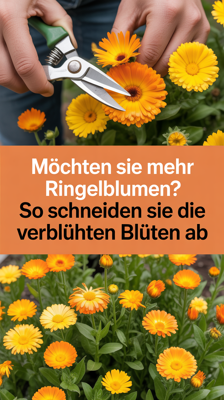Möchten Sie mehr Ringelblumen? So schneiden Sie die verblühten Blüten ab