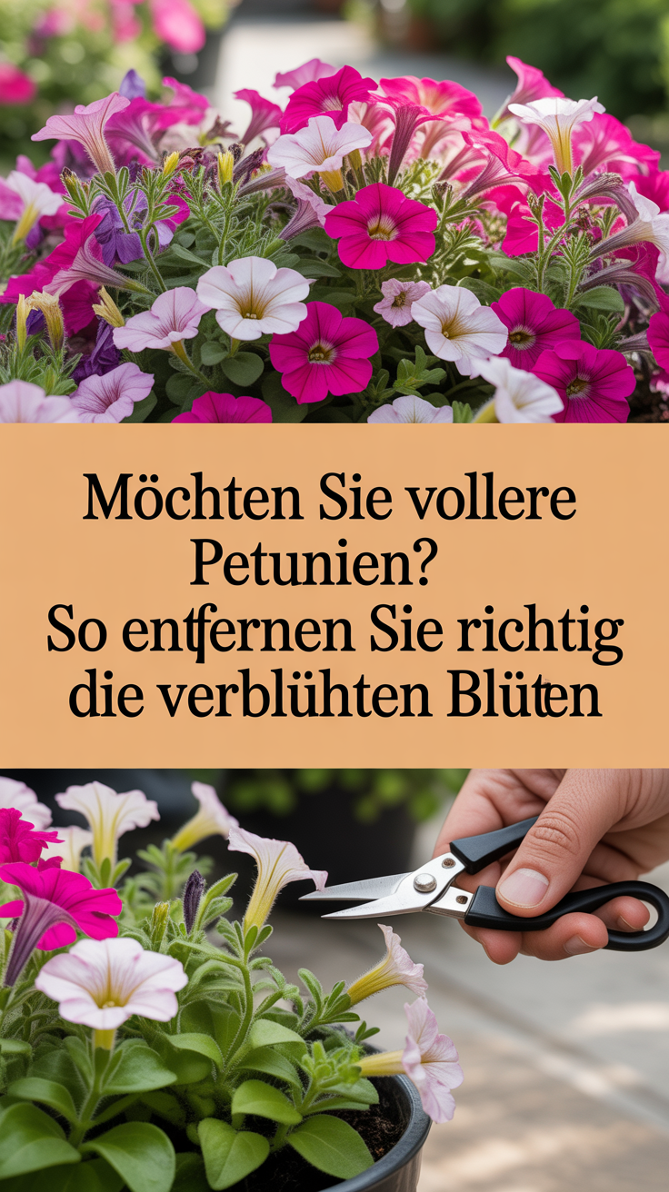 Möchten Sie vollere Petunien? So entfernen Sie richtig die verblühten Blüten