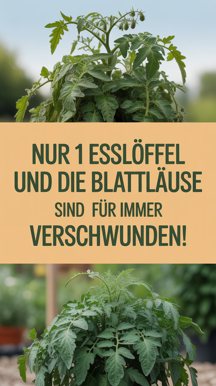 Nur 1 Esslöffel und die Blattläuse sind für immer verschwunden!
