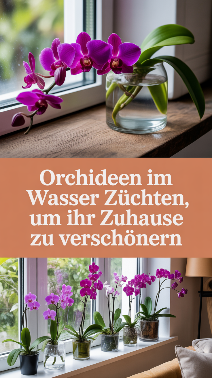 Orchideen im Wasser züchten, um Ihr Zuhause zu verschönern