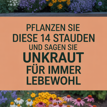 Pflanzen Sie diese 14 Stauden und sagen Sie Unkraut für immer Lebewohl