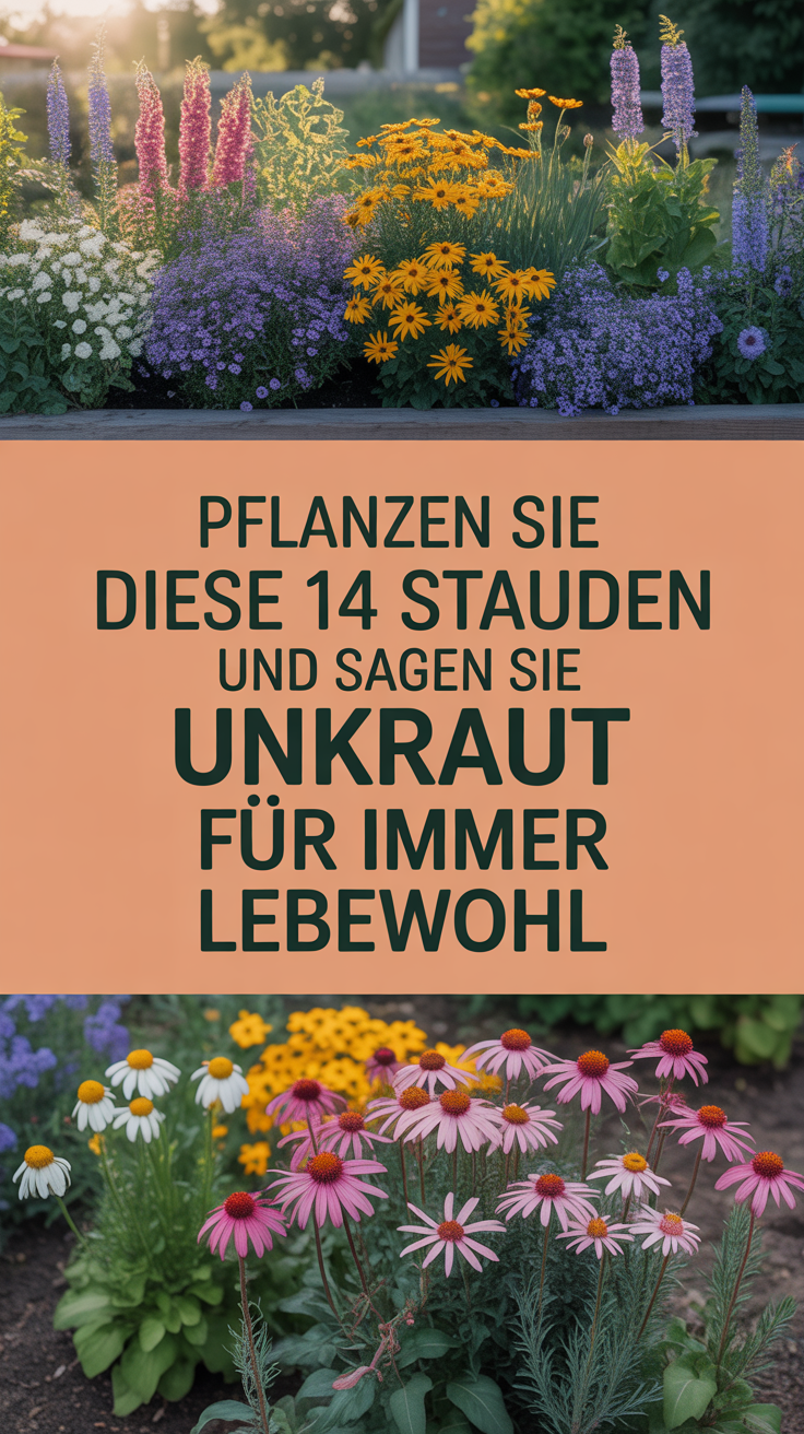 Pflanzen Sie diese 14 Stauden und sagen Sie Unkraut für immer Lebewohl