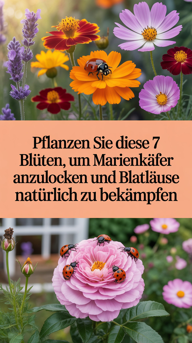 Pflanzen Sie diese 7 Blüten, um Marienkäfer anzulocken und Blattläuse natürlich zu bekämpfen