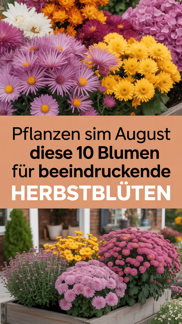 Pflanzen Sie im August diese 10 Blumen für beeindruckende Herbstblüten
