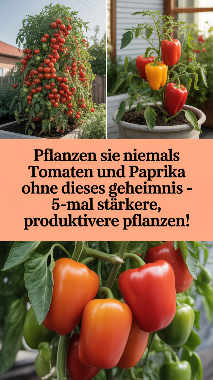 Pflanzen Sie niemals Tomaten und Paprika ohne dieses Geheimnis – 5-mal stärkere, produktivere Pflanzen!