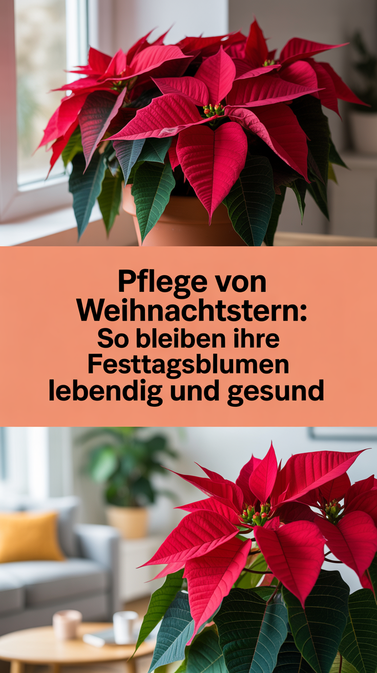 Pflege von Weihnachtsstern: So bleiben Ihre Festtagsblumen lebendig und gesund