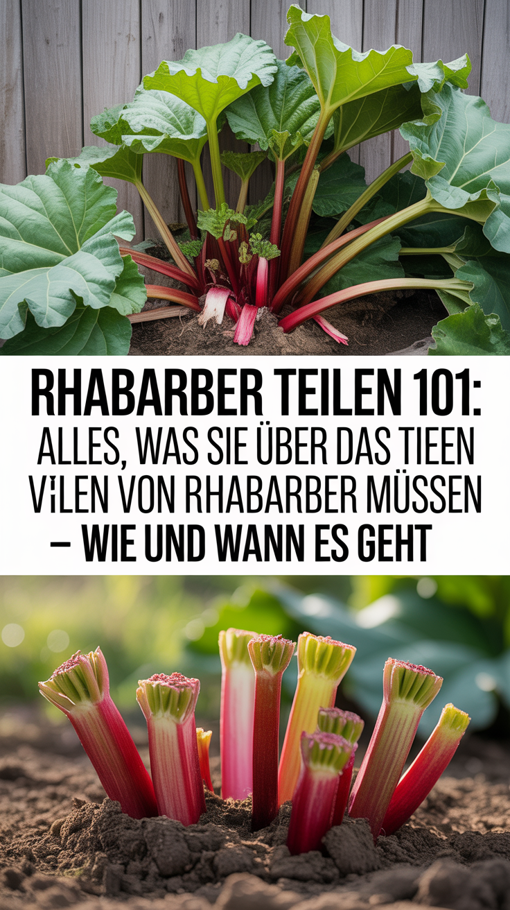 Rhabarber teilen 101: Alles, was Sie über das Teilen von Rhabarber wissen müssen – wie und wann es geht