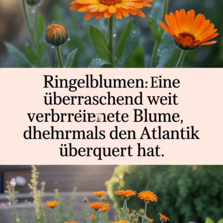 Ringelblumen: Eine überraschend weit verbreitete Blume, die mehrmals den Atlantik überquert hat.