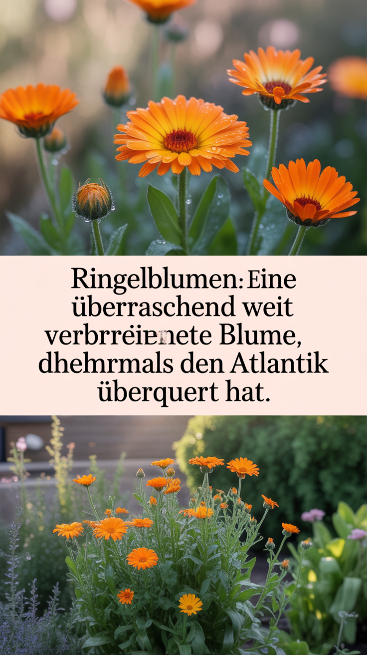 Ringelblumen: Eine überraschend weit verbreitete Blume, die mehrmals den Atlantik überquert hat.