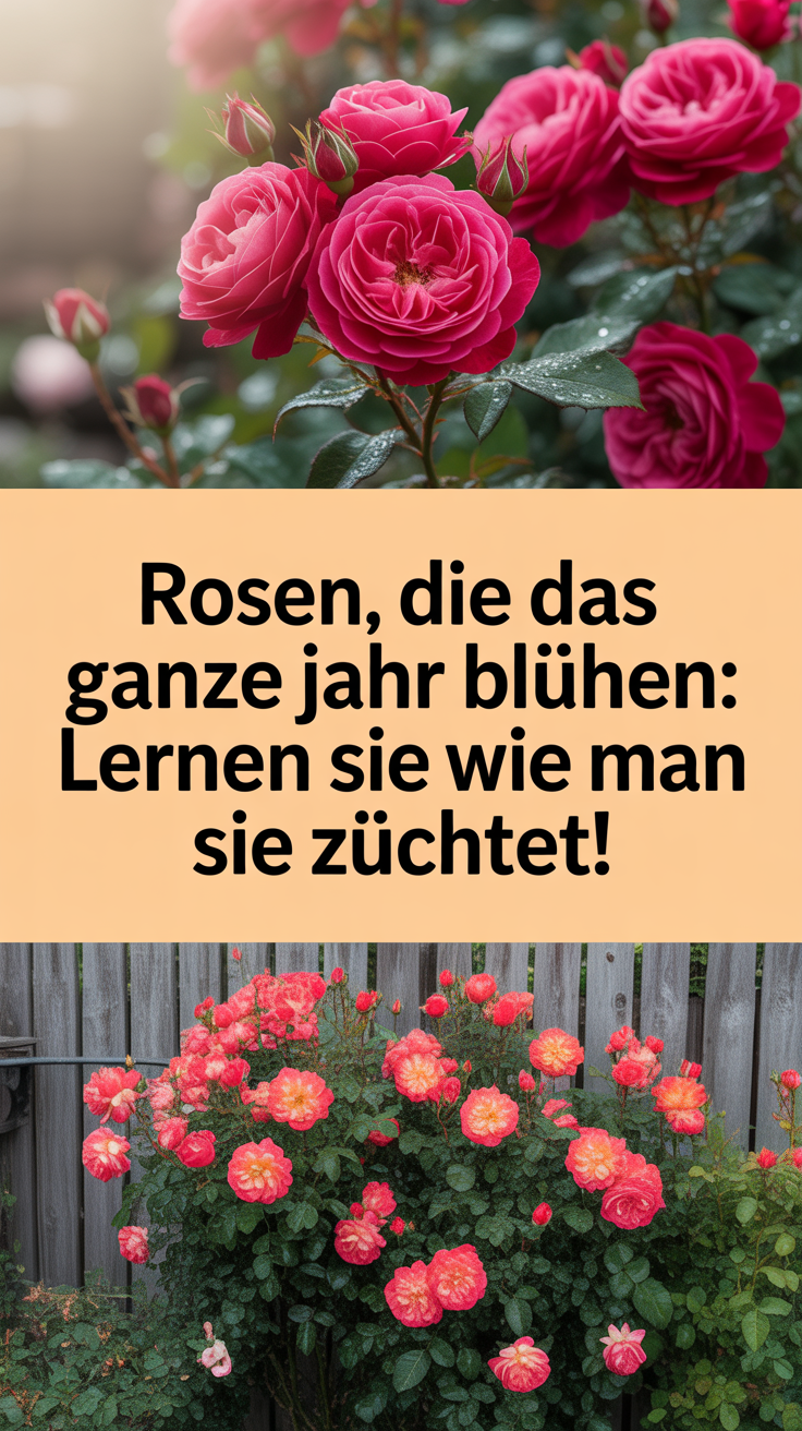Rosen, die das ganze Jahr blühen: lernen Sie, wie man sie züchtet!