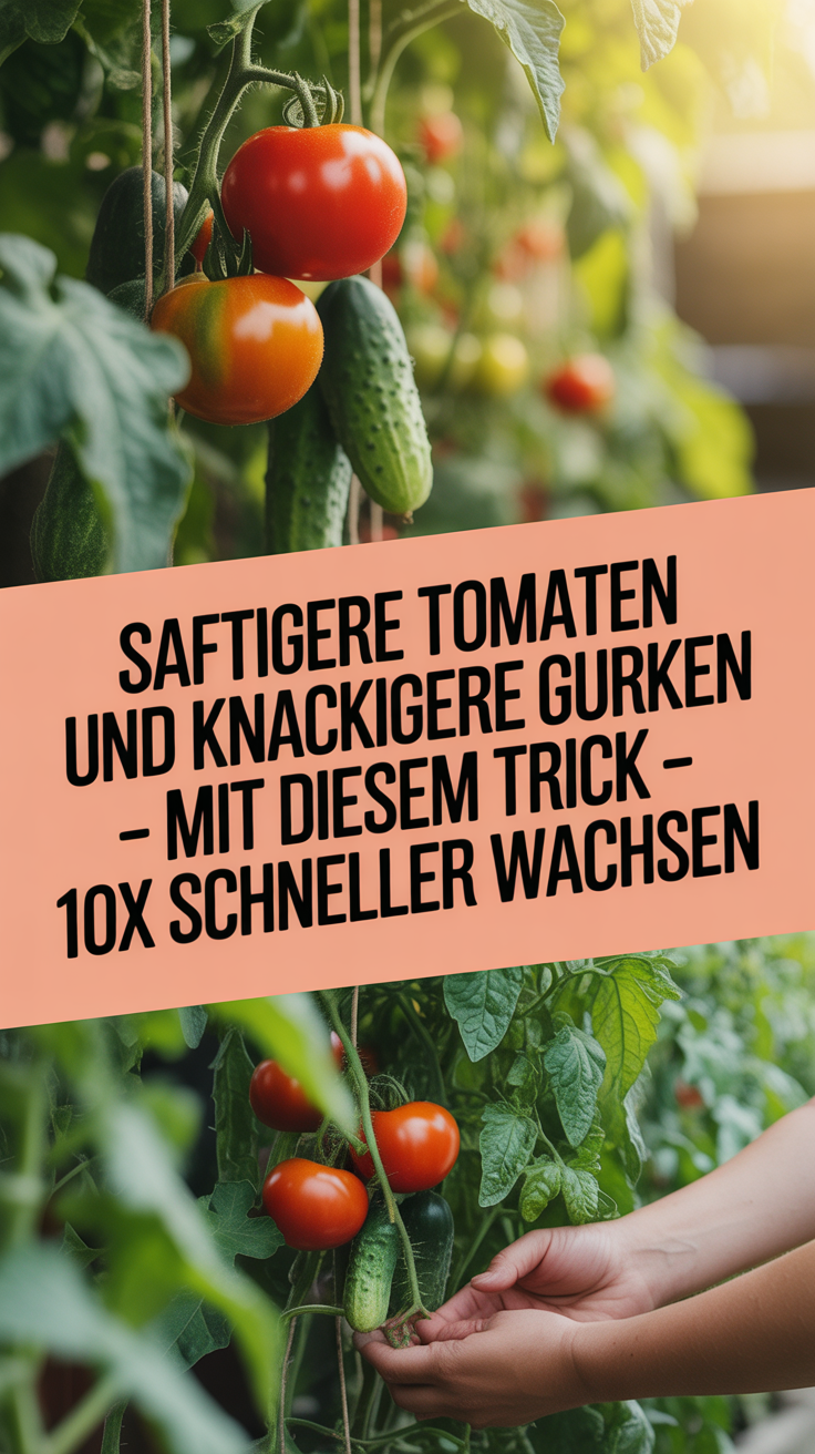 Saftigere Tomaten und knackigere Gurken – mit diesem Trick 10x schneller wachsen