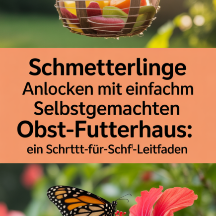 Schmetterlinge anlocken mit einem einfachen selbstgemachten Obst-Futterhaus: Ein Schritt-für-Schritt-Leitfaden