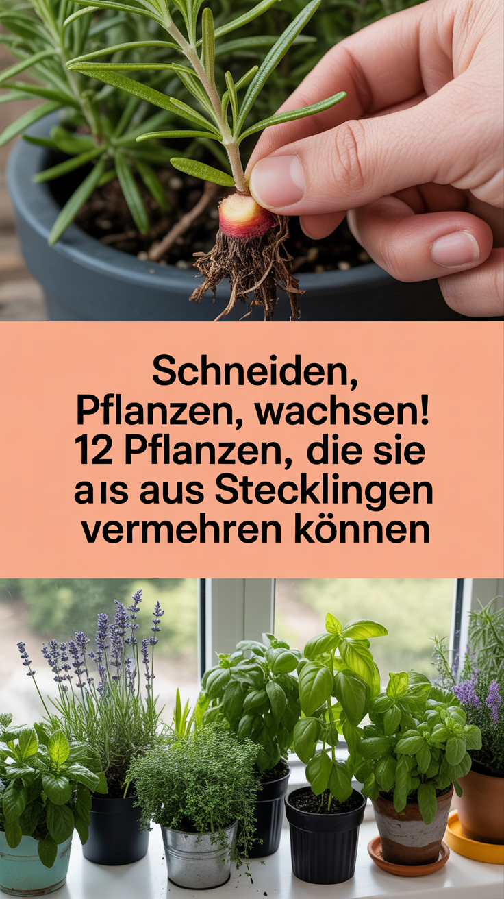 Schneiden, Pflanzen, Wachsen! 12 Pflanzen, die Sie aus Stecklingen vermehren können