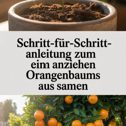 Schritt-für-Schritt-Anleitung zum Anziehen eines Orangenbaums aus Samen