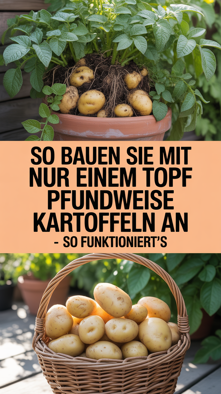 So bauen Sie mit nur einem Topf Pfundweise Kartoffeln an – so funktioniert’s