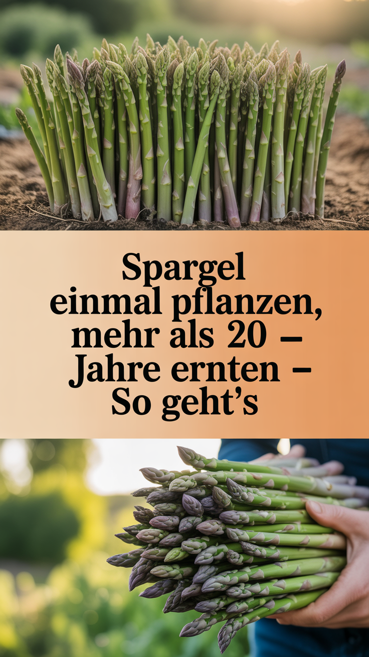 Spargel einmal pflanzen, mehr als 20 Jahre ernten – so geht’s