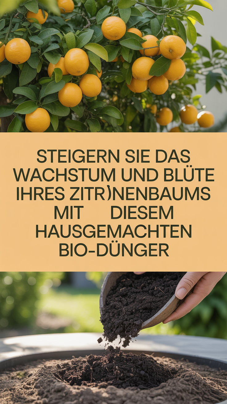 Steigern Sie das Wachstum und die Blüte Ihres Zitronenbaums mit diesem hausgemachten Bio-Dünger