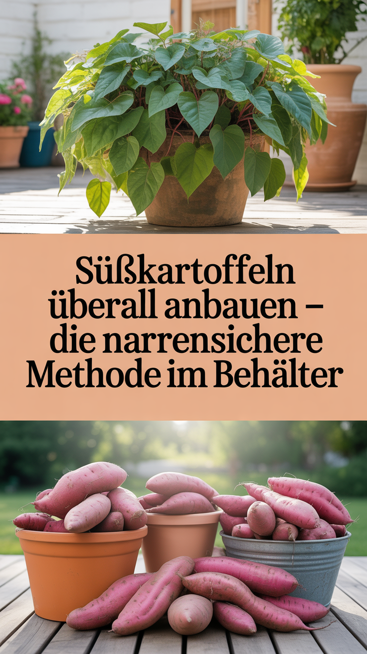 Süßkartoffeln überall anbauen – die narrensichere Methode im Behälter