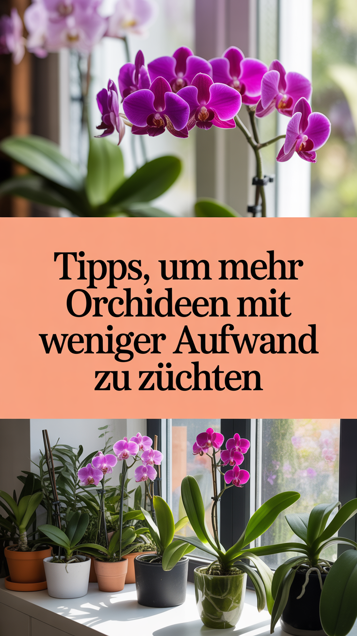Tipps, um mehr Orchideen mit weniger Aufwand zu züchten